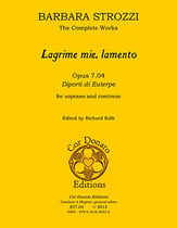 Lagrime Mie, Lamento, Op. 7.04 Vocal Solo & Collections sheet music cover